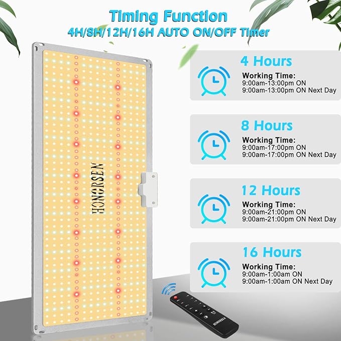 2000W LED Grow Light Full Spectrum 3x4ft Coverage Remote Control Dimmable Grow Lamps with Timer Plant Light for Hydroponic Indoor Plants Veg and Flower (638Pcs LEDs)