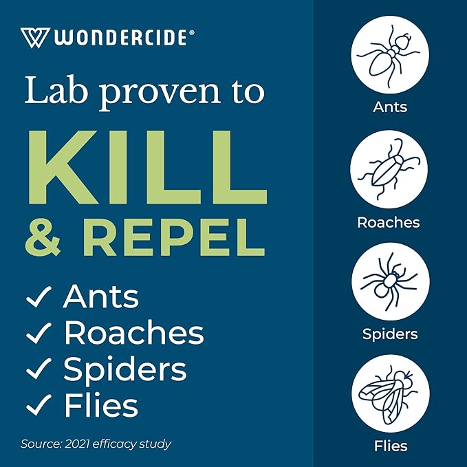 Wondercide - Indoor Pest Control Spray for Home and Kitchen - Ant Roach Spider Fly Flea Bug Killer and Insect Repellent - with Natural Essential Oils - Pet and Family Safe — Rosemary 32 oz