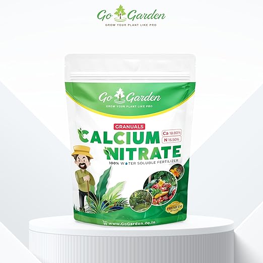 Go Garden Calcium Nitrate Fertilizer for Plants (100% Water Soluble) - 900 Gram