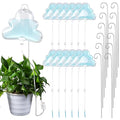 Zhengmy 12 Pcs Cloud Plant Drip Irrigation Self Watering Devices with Flow Regulator Automatic Plant Watering System with 500ml Drip Water Bag and Support Rod Stake for Potted Indoor Outdoor Waterer