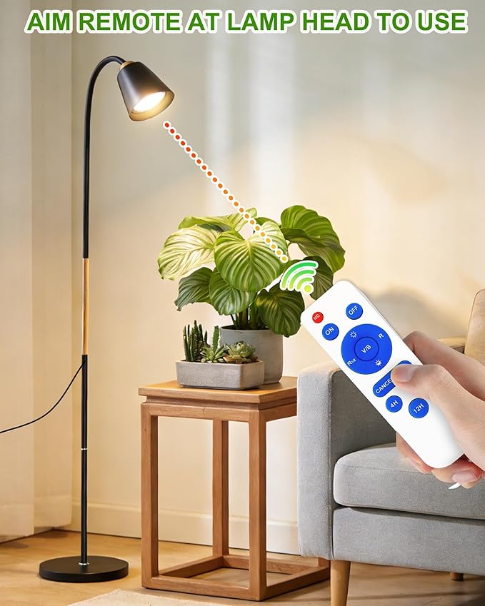 Standing Plant Grow Light LED Growing Light Full Spectrum for Indoor Plants4/8/12H Timer Flow Grow Light for Tall Large Indoor Plants