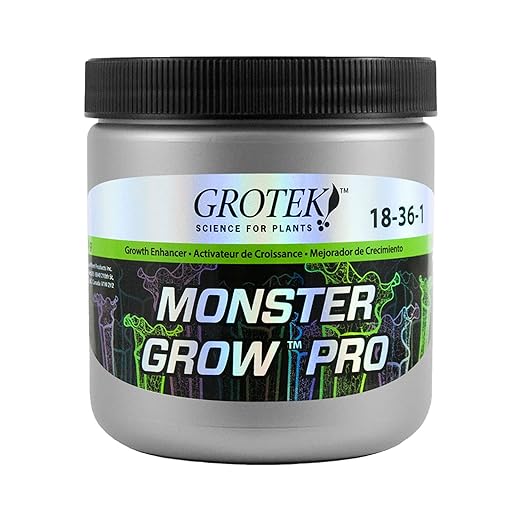 Grotek GTMG6030 500 Gram Monster Grow Pro 18-36-1 NPK Nutrient Supplement Fertilizer Enhancer Blend for Vegetative and Pre-Flowering Stage