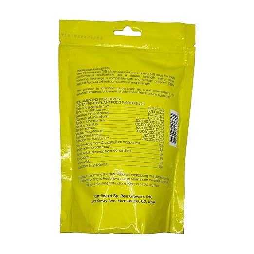 Real Growers Recharge 16oz – Mycorrhizae &amp Soil Microbes Instant Compost Tea for Root Growth Transplant Support &amp Nutrient Uptake