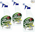 Sparkle Plenty Silk Sensation Artificial Flower &amp Plant Leaf Cleaner - Fake Flower Dusting Spray - Silk Plant Cleaner Spray No Wipe - Drip Dry Cleaning Supplies for Artificial Tree (32 oz 3 Pack)