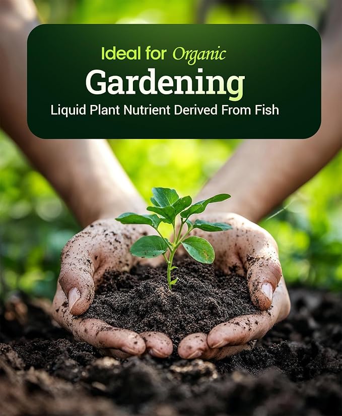 Bush Doctor Wholly Mackerel Fish Fertilizer - Organic Liquid Fertilizer Supports Vigorous Growth Designed for Fast Nutrient Uptake - 3-1-0 Formula Ideal for In-Ground &amp Container Garden - 1 Gall