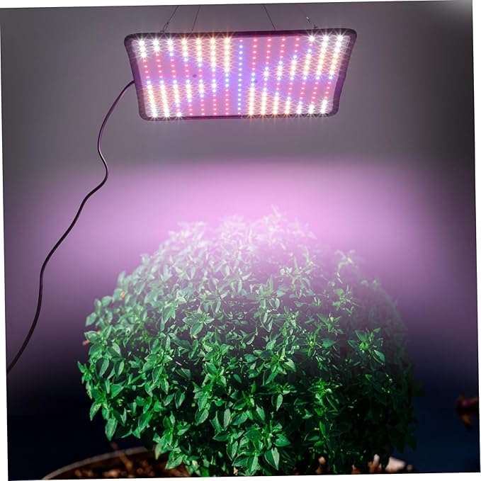 225 LED Hanging Plant Growth Light Full Dimmable LED Grow Lamp Adjustable Height Ultra-Thin Panel for Indoor Plants Red White Light