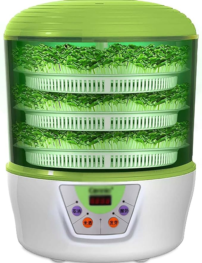 Electric Bean Sprout Machine 3 Layers Intelligent Seed Germination Kit Bean Sprout Machine Electric Seed Sprouting Seedling Tools