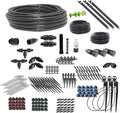 Drip Irrigation and Microsprinkler Kit for Landscapes - Kit Size : Deluxe