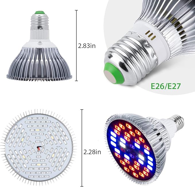 LED Plant Growth Light 50Wpar20 Full-Spectrum Fill Light