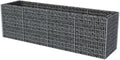 Gabion Raised Bed Baskets Cage Planter Raised Beds for Garden Balcony Patio Steel 141.7x35.4x39.4