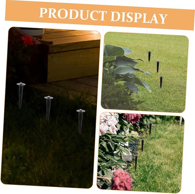 balacoo 30pcs Solar Lamp Stakes Lightweight Weatherproof Ground Support for Garden Lights Replacement Spikes for Outdoor Landscape Lighting