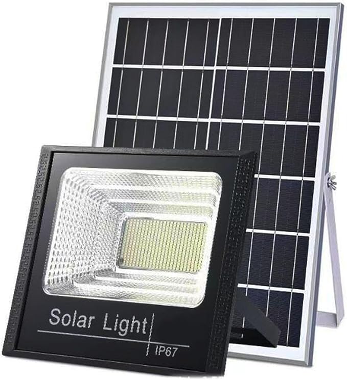 Solar Projection Light 300W LED Spotlight Outdoor Waterproof Reflector With Remote Control for Garage Terrace Courtyard Garden