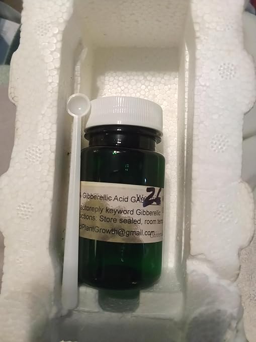 Gibberellic Acid 90%+ for Plants 26g GA3 .15ml Measuring Spoon Instructions 232 pg Plant Bible ebook &amp The Gibberellic Advantage on Request
