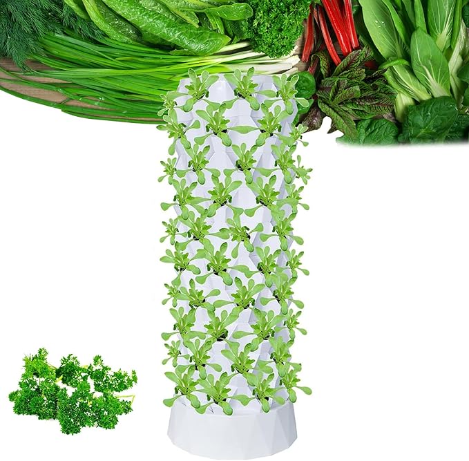 6/8/10 Layers Hydroponics Tower Hydroponic Tower Self-Watering Growing System Farm Greenhouse Hydroponic Grow System Vegetable Planting Equipment8Layers