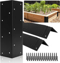 8 PCS Raised Garden Bed Corner Brackets for 10-24 Height Wood Frame BedMetal Raised Bed Corner Brackets 11 x 3 x 3 Raised Bed Corners Connectors for Vegetable Flower Planter Garden.