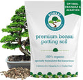 100% Organic Bonsai Soil – All-Natural Well-Draining Potting Mix for Healthy Bonsai Succulents Cactus &amp Kokedama | Pumice Akadama Bark | Made in USA | 3L Bag