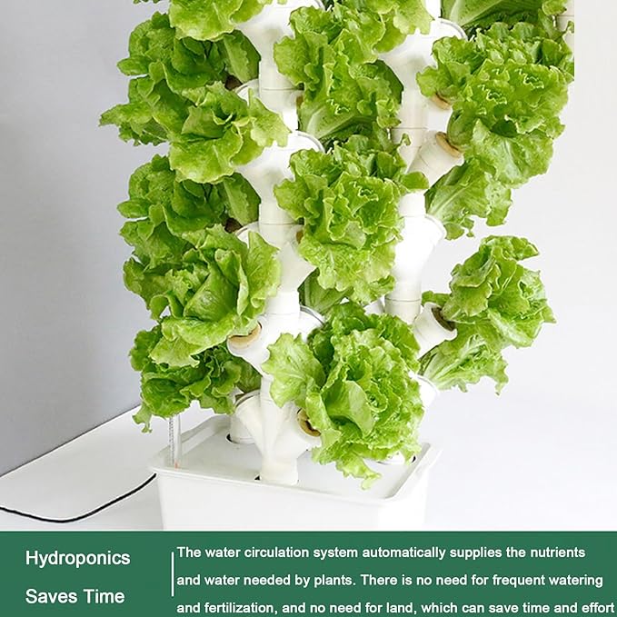 Hydroponics Tower GardenHydroponic Growing Systemfor Indoor Herbs Fruits and Vegetables - Aeroponic Tower(XX-Large)