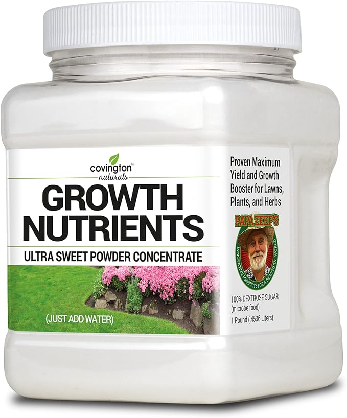 Covington Naturals BRIX Booster Growth Nutrients Powder Sweet Powder Concentrate Soil Plant Food Pure Dextrose Sugar for Plants Soil Food Nutrient Enhancer for Lawn and Garden