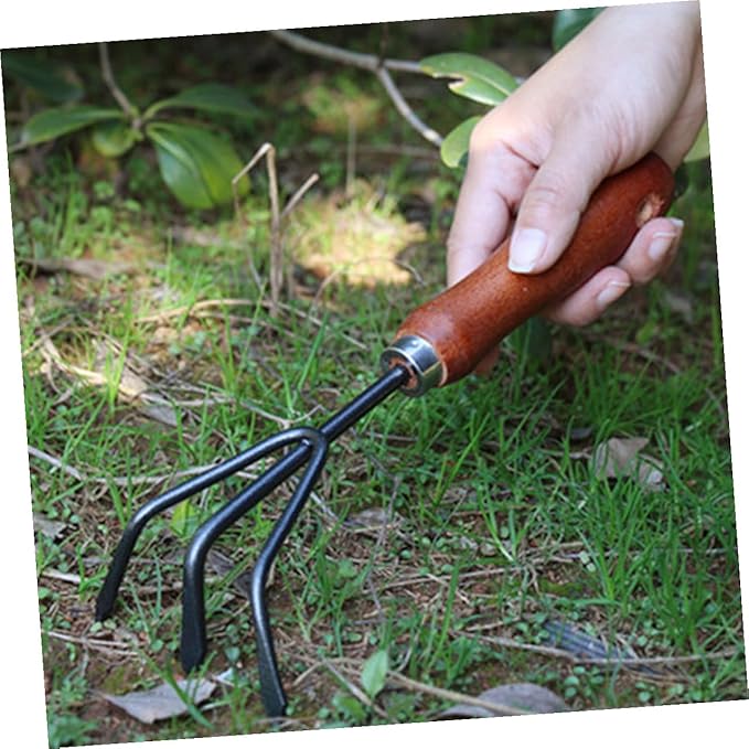 Garden Tool Set 4pcs Mini Hand Trowel Hand Rake Narrow Spade Dual-use Cultivator Soil Scoop for Precise Weeding and Planting in Small Gardens