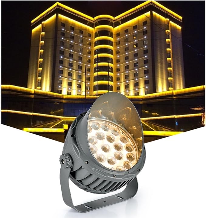 LED Landscape Lamps - Rotation Spotlight AC 220V Spotlight Led Beam Light Long Beam Floodlights IP65 Waterproof Outdoor LED Spotlights Narrow Light Wall Washer(White Light36W)