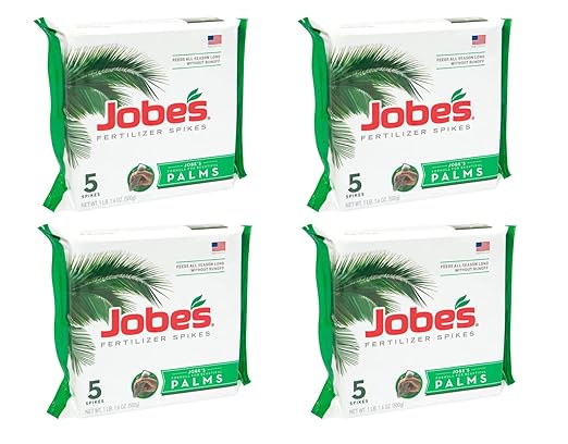 Jobe's 01010 5 Pack 10-5-10 Palm Tree Fertilizer Spikes - Quantity 4