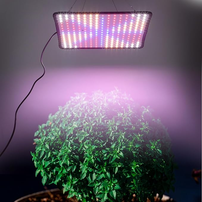POPETPOP 1set Led Grow Light for Plants Dimmable Indoor Gardening Lamp for Breeding Flowers and Vegetables Includes Hanging Chain for Easy Installation