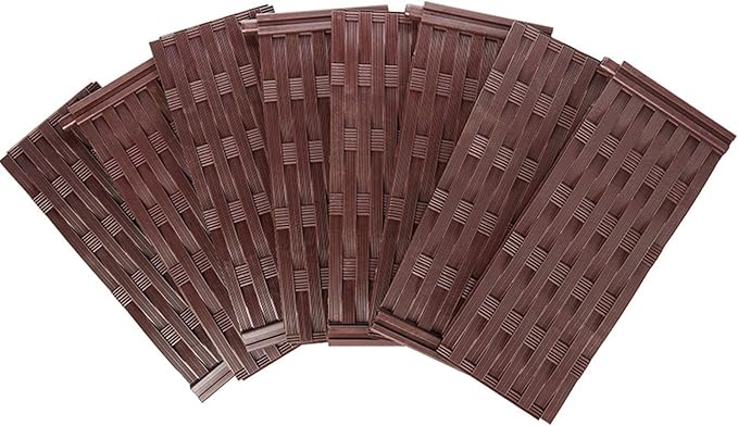 The Lakeside Collection 8-Pc. Adjustable Weaved Design Raised Garden Bed