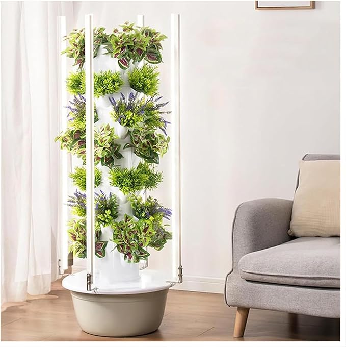 Vertical Planter Hydroponics Tower Hydroponics Growing Sys-TEM Tower Garden Growing Sys-TEM for Home Garden Vertical Planter 7thfloor