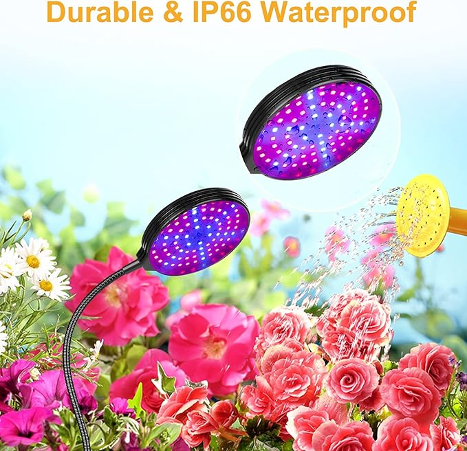 Full Spectrum Phyto Lamp DC5V USB LED Grow Light Dimmable Timer Desktop Clip Lamps IP66 Waterproof for Plants Flowers Vegetables Grow Box30w