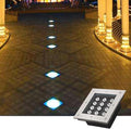 Outdoor Buried Lights - Ground LED Landscape Lamp Square Embedded LED Spotlight IP67 Waterproof Ground Lights for Terrace Courtyard Paths Sidewalks IlluminaCold White-3w