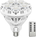 SANSI Dimmable Grow Light Bulb Full Spectrum High PPFD 30W Grow Bulb (450 Watt Equiv) with Remote Auto On Off Timing 4 8 12 Hrs Energy Saving Plant Light Bulb with E26 Base for Indoor Plants