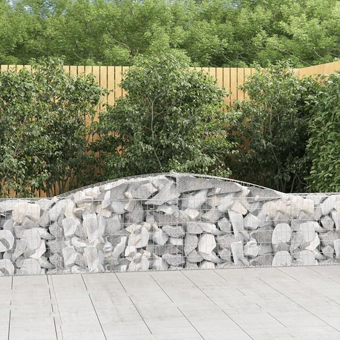3-Pack Galvanized Iron Gabion Basket Set 157.5 Square Planters Raised Garden Bed Outdoor Stone Retaining Wall for Patio Landscape Silver