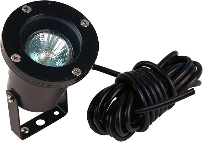 BestPro Lighting Landscape Lighting LED 12V Underwater Pond Garden- Inground Spot Light - Black (6 Watts)