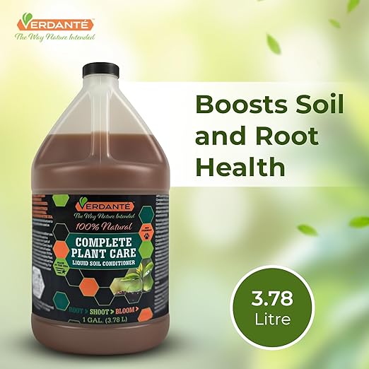 Complete Plant Care Liquid Soil Conditioner – Improve Lawn &amp Garden Health - Versatile Soil Conditioner for Lawns &amp Gardens - Simple Lawn and Garden Solutions (1 Gallon)