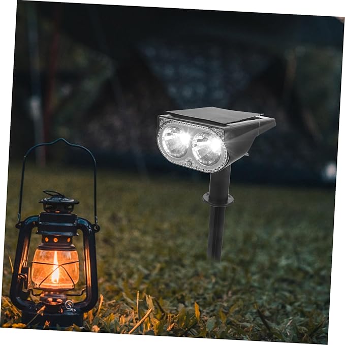 2pcs Outdoor Solar Lights Solar Spotlights Flood Lights for Garden Driveway Walkway