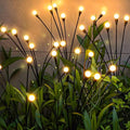 Warm-4Pack 32LED Firefly Warm Changing LightsGarden Solar Lights Outdoor DecorativeYard Waterproof Solar (Warm-4pcs)