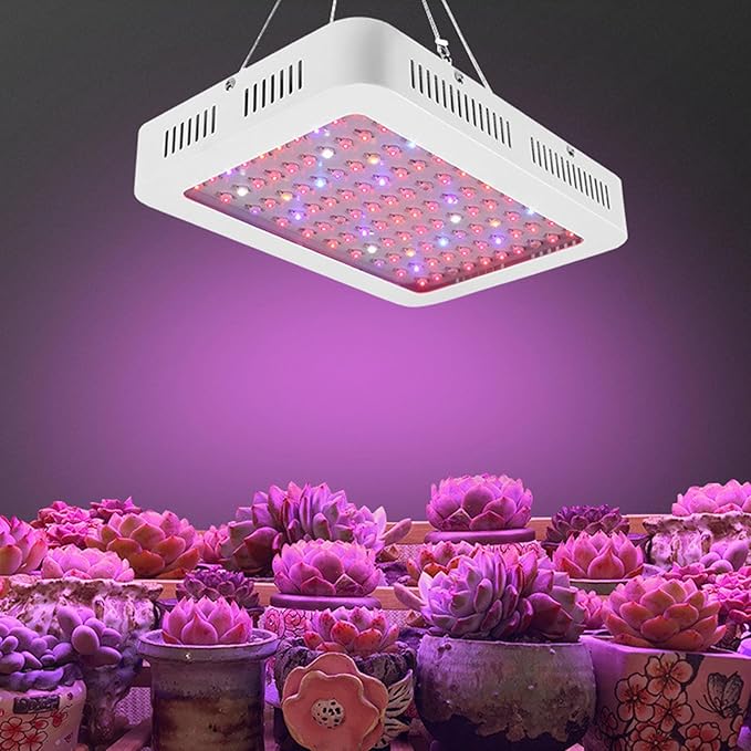 1200W LED Plant Grow Light - 3x3ft Full Spectrum Daisy Chain Plant Light with Double Switch and 3 Lighting Modes for Plants Seeding Veg &amp BloomWhite