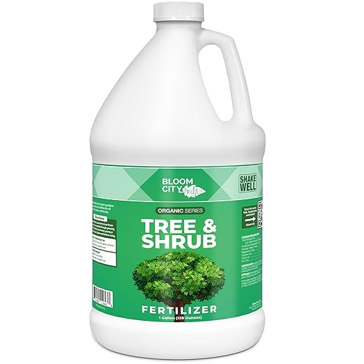 Bloom City Tree &amp Shrub Fertilizer – Liquid Plant Food for Stronger Roots Fuller Foliage &amp Healthy Landscape Growth 1 Gallon