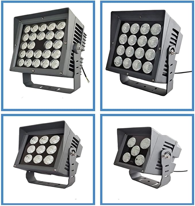 LED Beam Spotlight 111V-240V Long Range 180° Rotation Spotlight IP66 Outdoor Waterproof Narrow Beam SpotlightVilla Led Beam Landscape Projection LightsWarm White 1200W(111V)