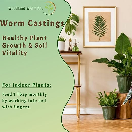 Earth Worm Castings for Plants 20 LB – Soil Amendment and Natural Fertilizer for Gardening Vegetables Lawns and Indoor Plants – Odor-Free All-Natural