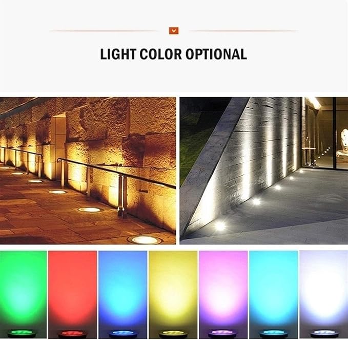 Landscape Lights - Outdoor Buried Lights AC 85-265V Inground Yard Lamp Tempered Glass Outdoor Landscape Lighting IP67 Waterproof LED Recessed Spotlight for Garden Pathway Patio(White9w)