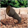 John Timberland Hooded 7 1/2 High Traditional Outdoor Landscape Spotlight Porch House Exterior Outside LED Bulb Weatherproof Brown Bronze Finish Aluminum Front Door Patio Garage Home Deck