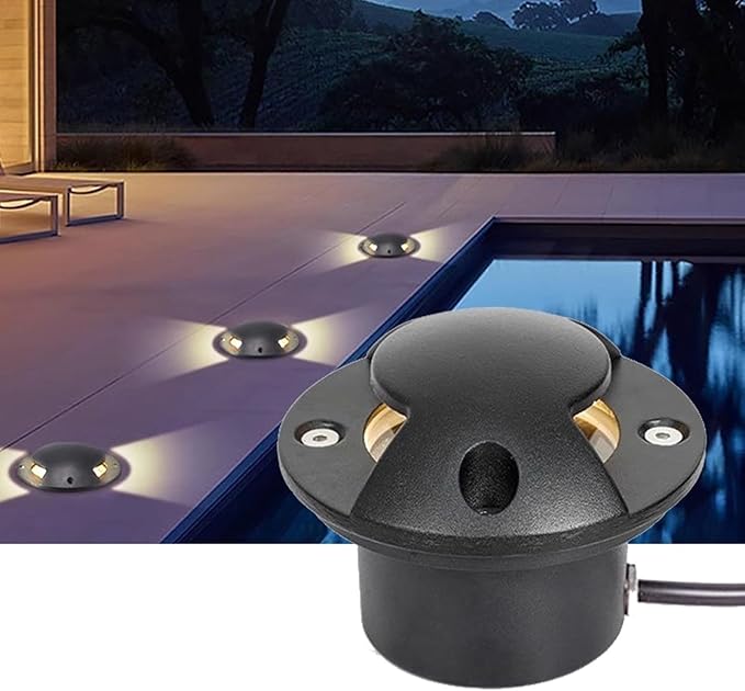 LED Beam Spotlight - Underground Light LED AC85-265V LEDs In Ground Lights 2 Sides Illuminated Outdoor Underground Light IP66 Waterproof Buried Lights(Red6w)