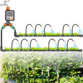 360° Bendable Drip Irrigation Kit Bendable Drip Garden Watering System Automatic Irrigation Equipment Set High Pressure Resistance Smart Timer For Greenhouse Flower Beds Lawn 20m+controller