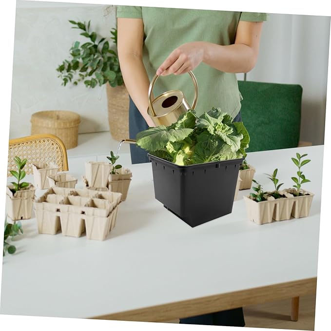 1set Hydroponic Plant Nursery Buckets for Soilless Vegetable and Fruit Cultivation Sturdy Material Easy to Assemble for Greenhouses and Balconies No Lid