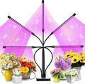 LED Grow Light 4-Head Plant Growing Lamp with Timer 9 Dimming Levels 3 Light Modes USB Powered Flexible Gooseneck (Red Blue Light)