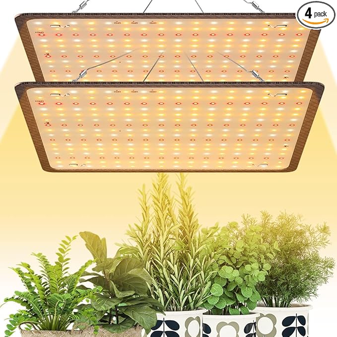 2Pack 400W Full Spectrum Planting Lamp UV IR Greenhouse Hydroponics System Sunlike Seeding Lights 110V Vegetable Bonsai Fruit Potted Succulent Moss Cactus Cultivation Lighting with Hook US Plug