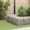 Gabion Raised Bed Silver Steel Wire Planter Box 15.7x15.7x15.7 Inch Durable Cubic Garden Bed for Outdoor Plants Weather-Resistant
