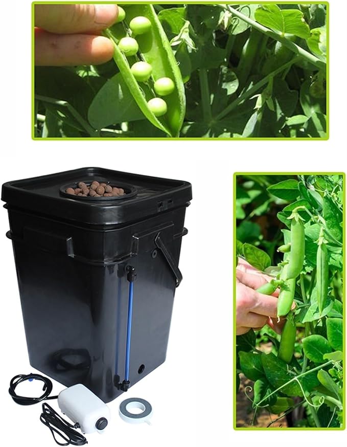 Hydroponic Equipment 15L 20L Full Complete Square Pot DWC Hydroponics System Cloner Bucket Indoor Garden Soilless Cultivation and Seedling Products Indoor Garden(20L)