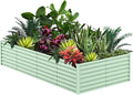 GAOMON Raised Garden Bed Metal Raised Garden Beds Outdoor Rectangular Planter Box for Planting Plants Vegetables and Flower 8x4x2 FT Green